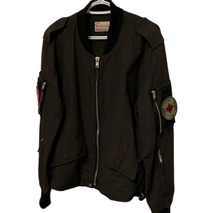 Red Canoe Black/charcoal Bomber Jacket Size Large